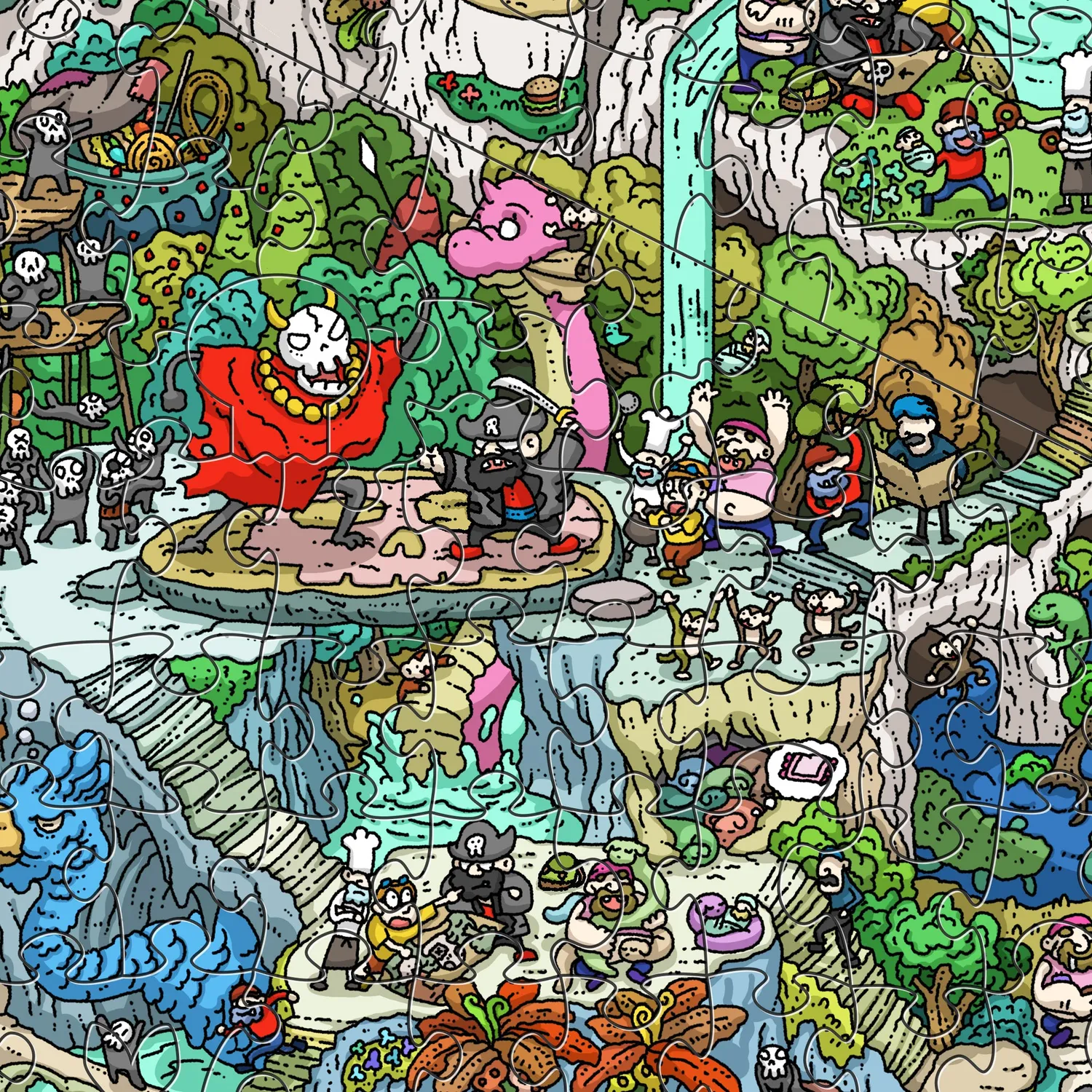 Magic Puzzle Company The Peckish Pirates puslespil – magisk