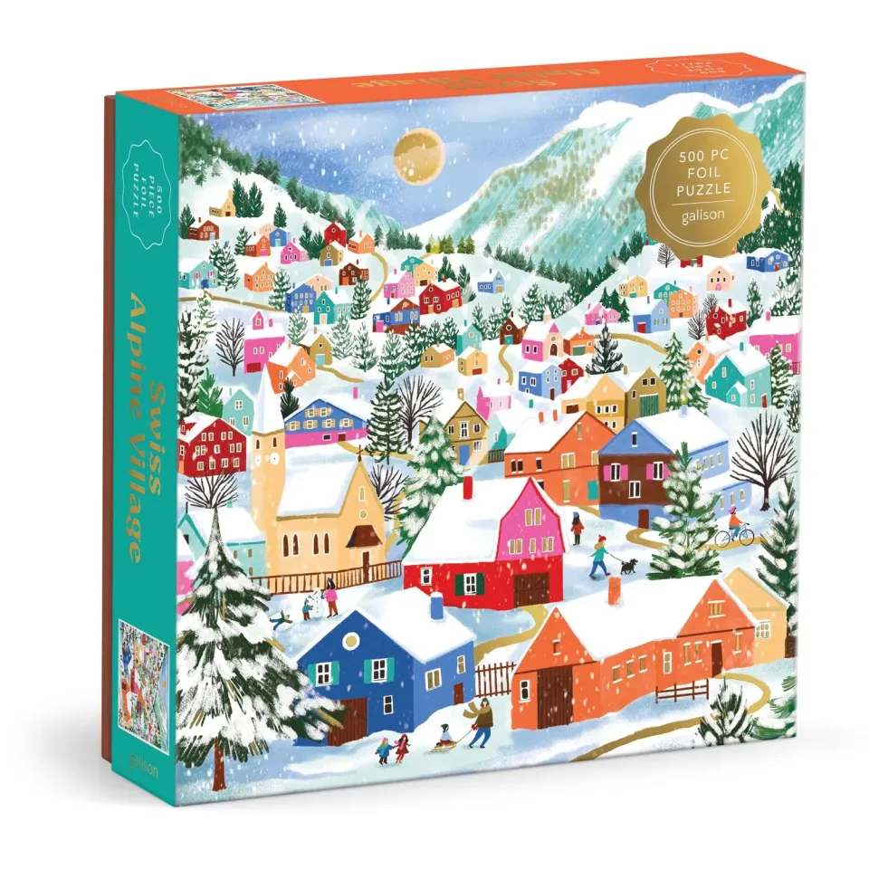 Good Puzzle Co. Swiss Alpine Village 500 puslespil foil