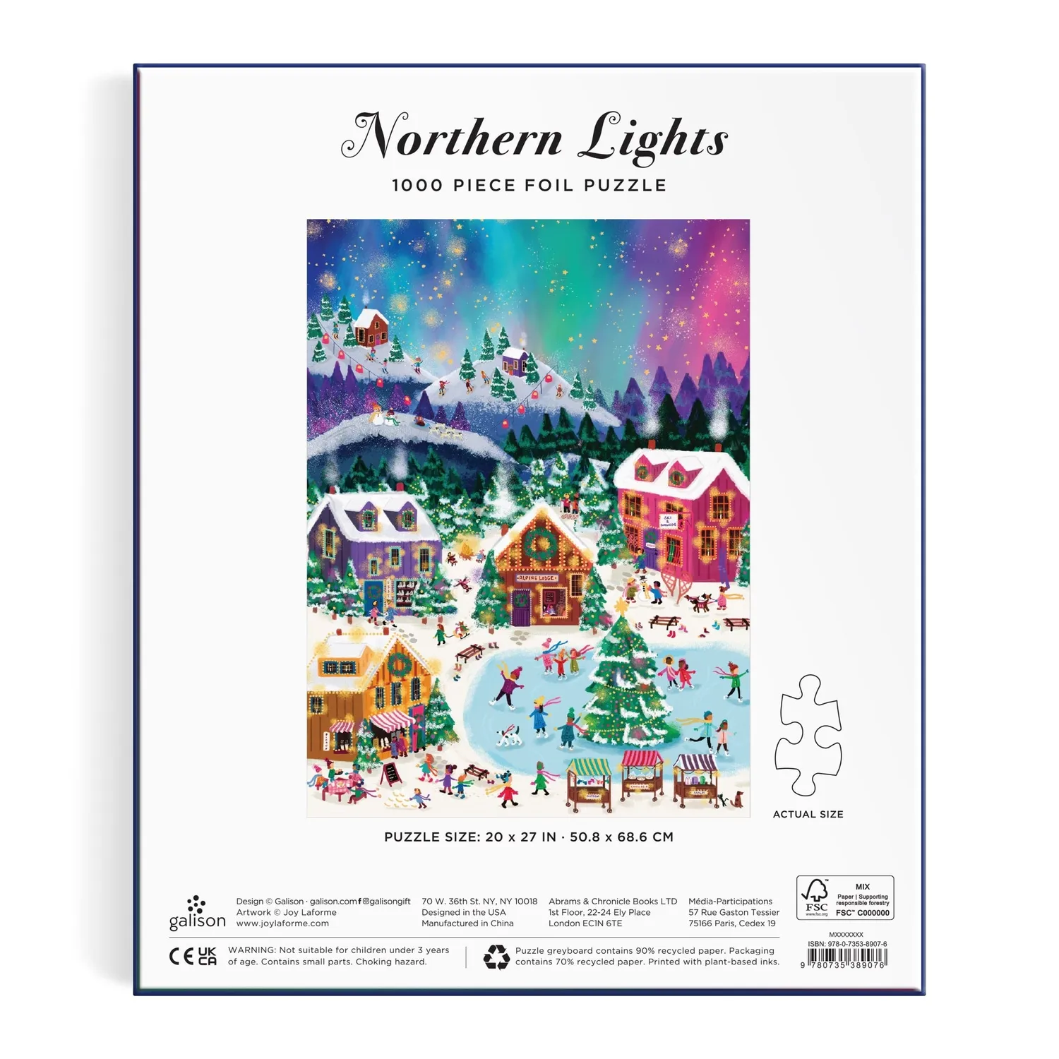 Good Puzzle Co. Joy Laforme Northern Lights puslespil 1000 foil