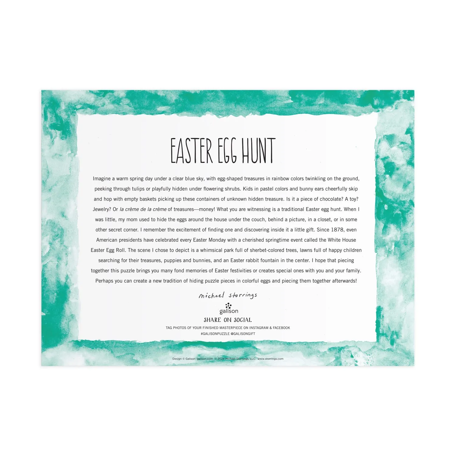Michael Storrings Easter Egg Hunt 1000 brikker puslespil