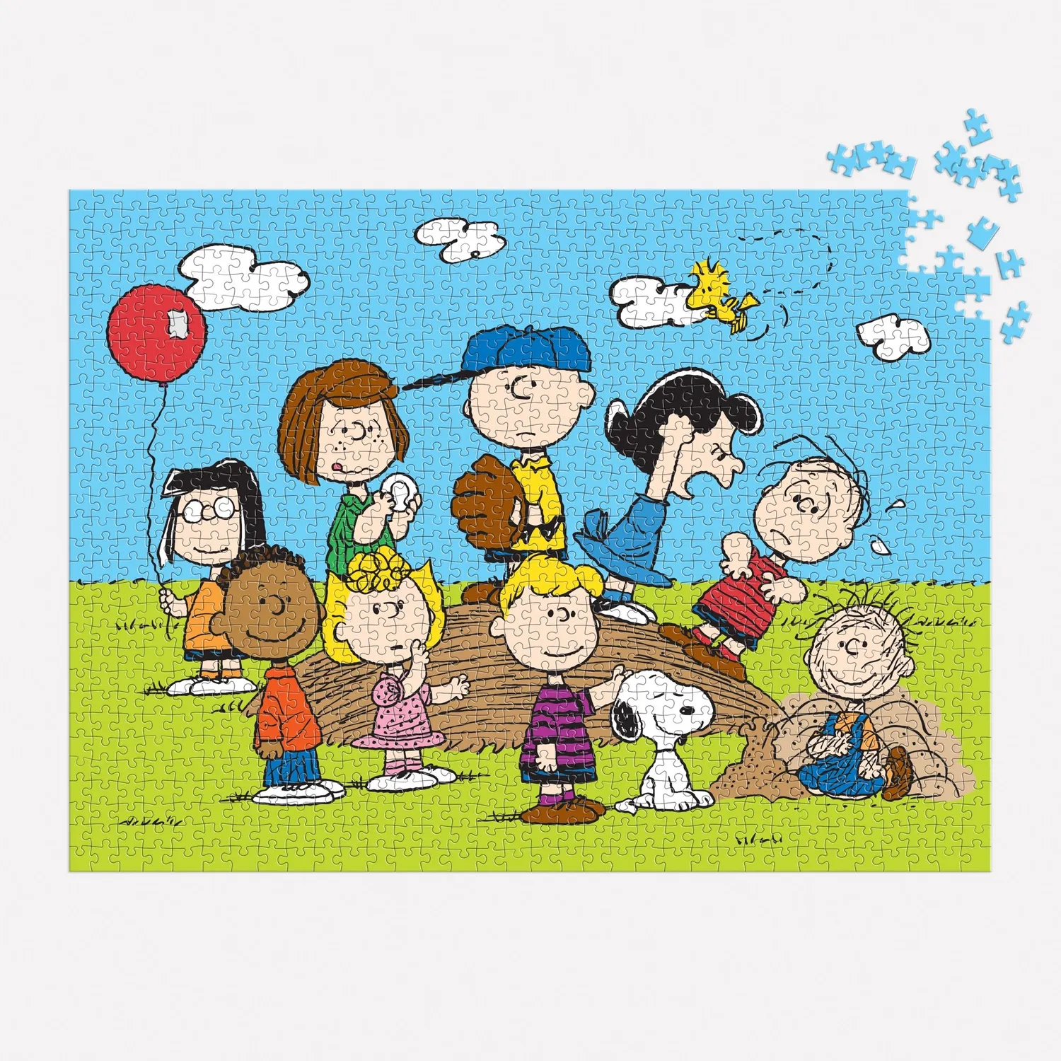 Good Puzzle Co. Galison Peanuts Baseball puslespil 1000 brikker