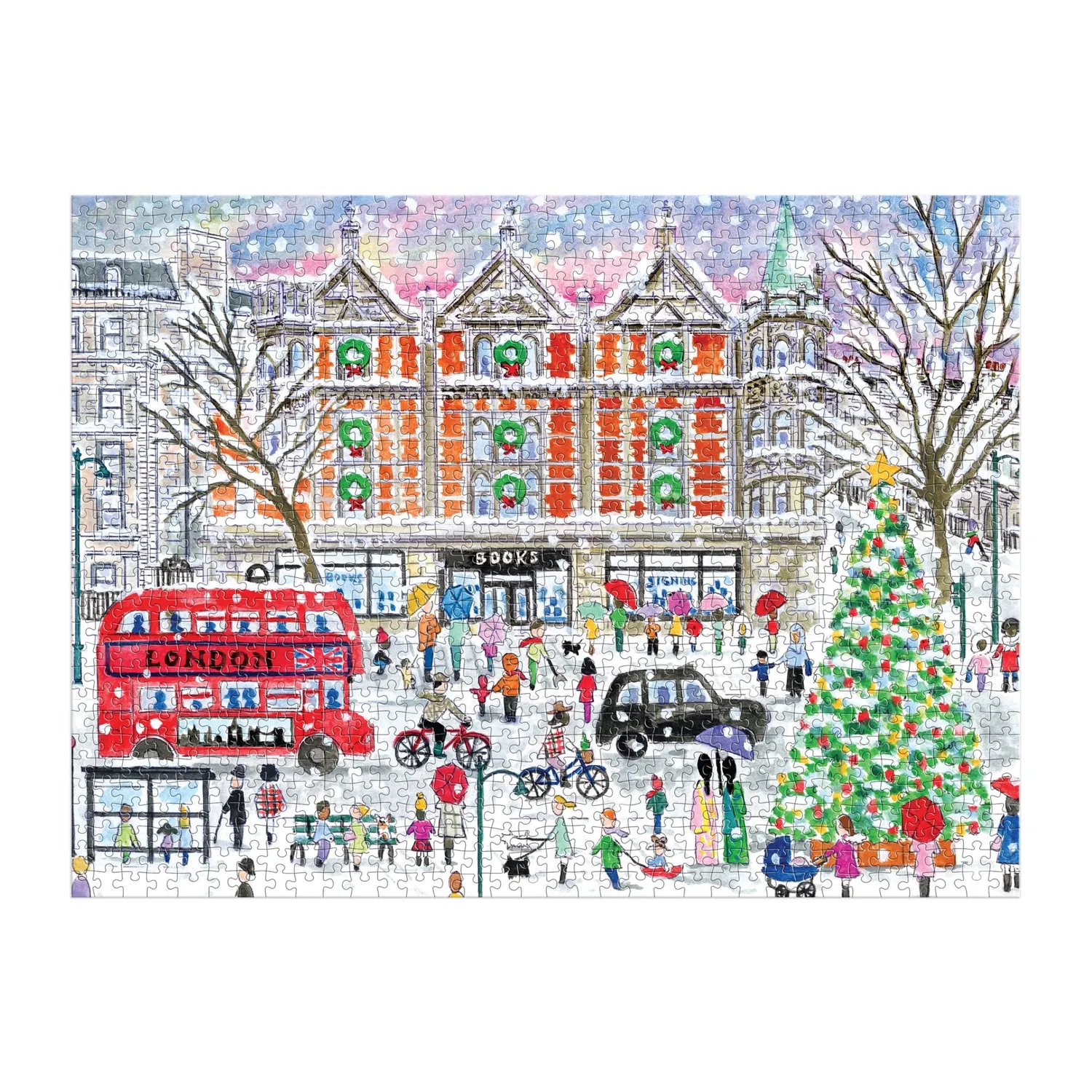 Galison Christmas in London puslespil 1000 brikker