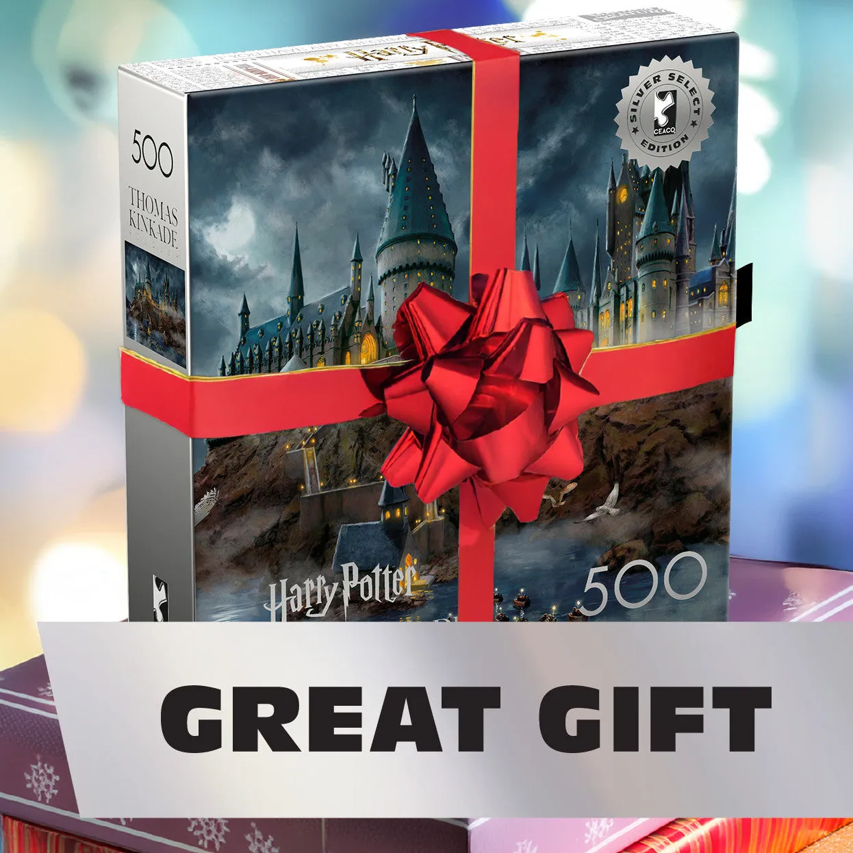 Buffalo Games Silver Select Thomas Kinkade Hogwarts Castle puslespil 500 brikker