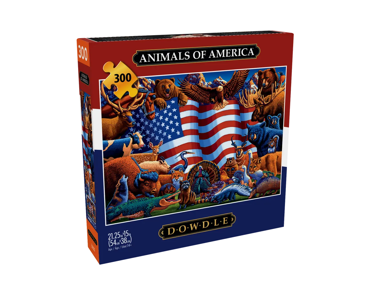 Buffalo Games Eric Dowdle Animals of America puslespil 300 brikker XL
