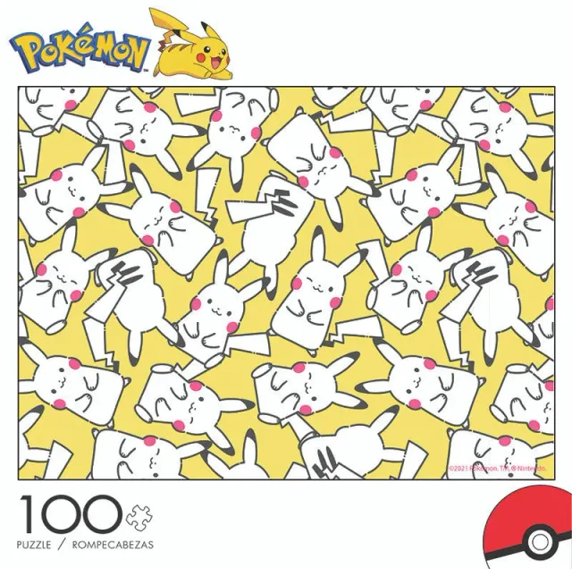 Buffalo Games Pokémon Pikachu Pattern puslespil 100 brikker børn