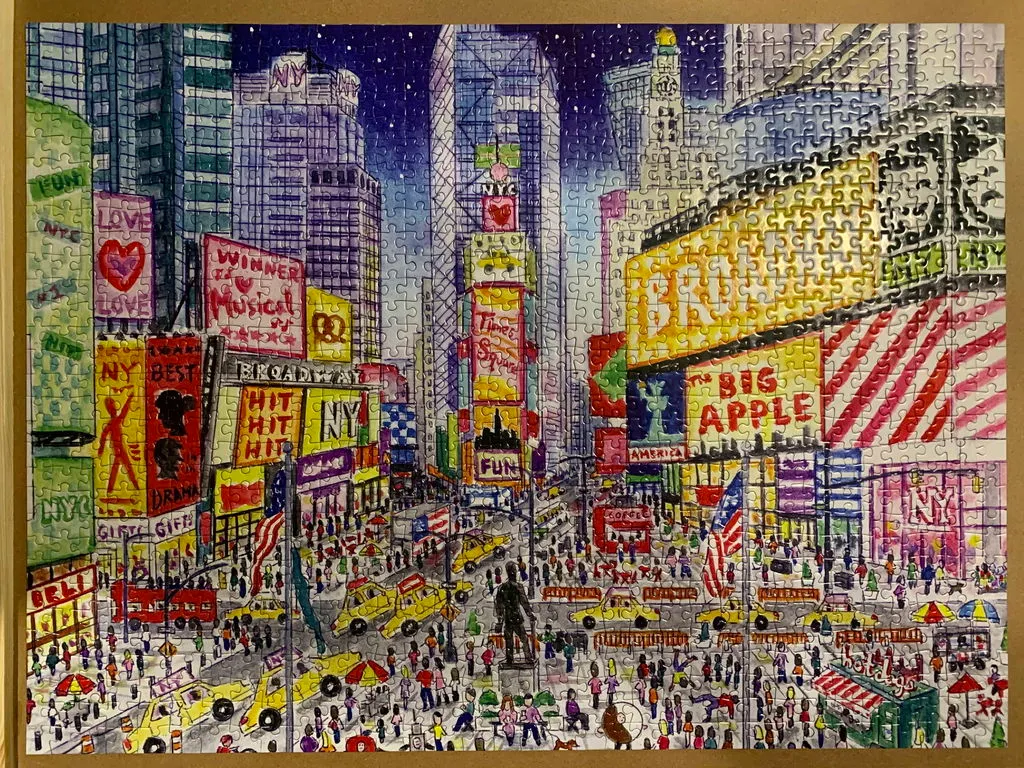Galison Storrings Times Square puslespil 1000 brikker by