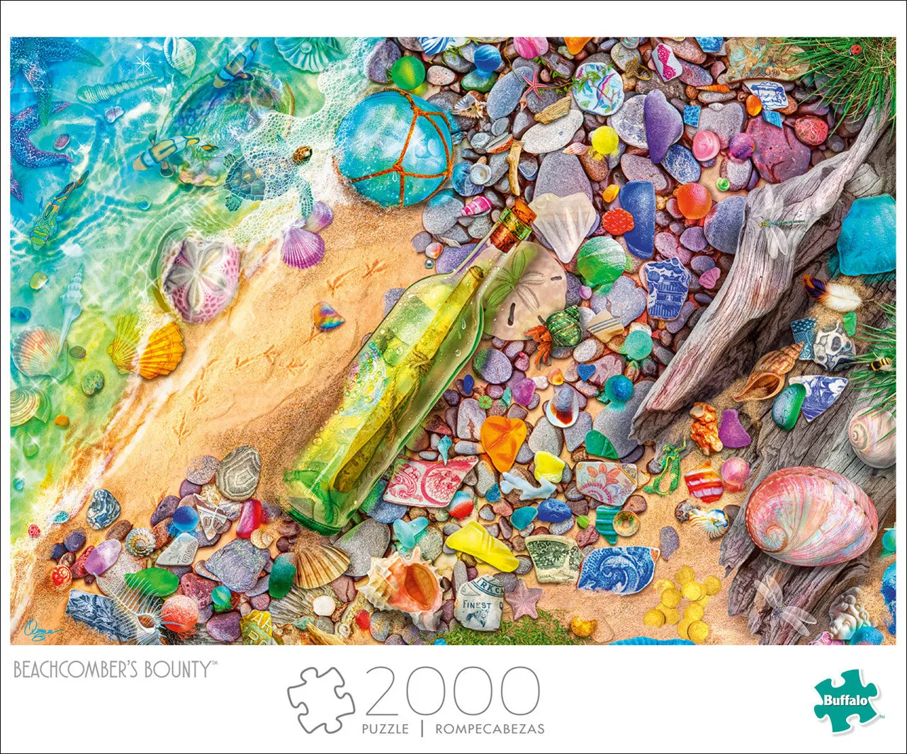 Buffalo Games Art of Play Beachcomber's Bounty puslespil 2000 brikker strand