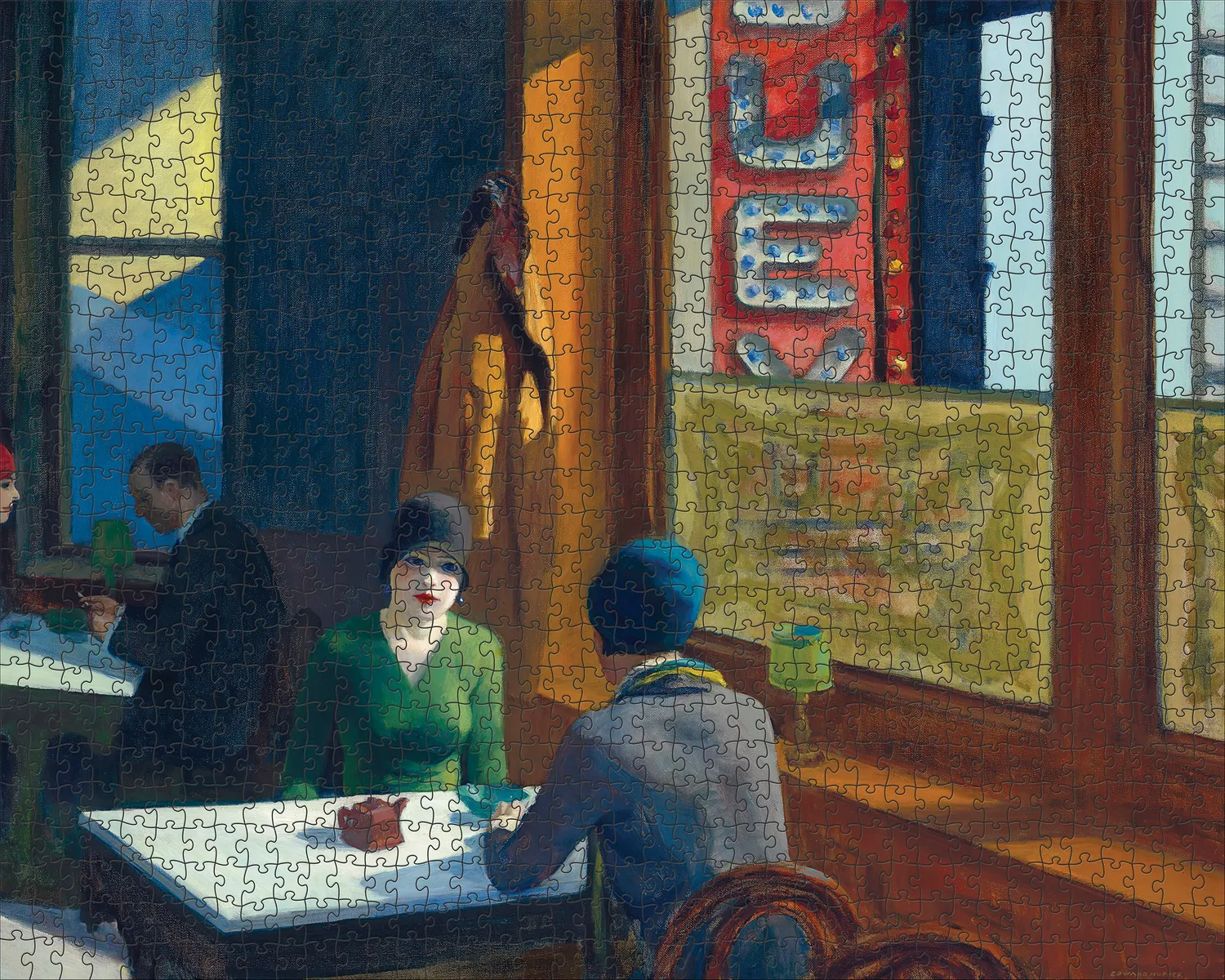 Pomegranate Edward Hopper Chop Suey puslespil 1000 brikker byliv