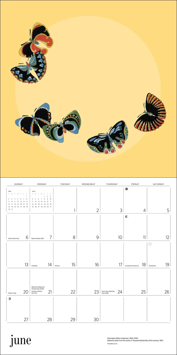 Pomegranate Butterflies vægkalender 2027 sommerfugle