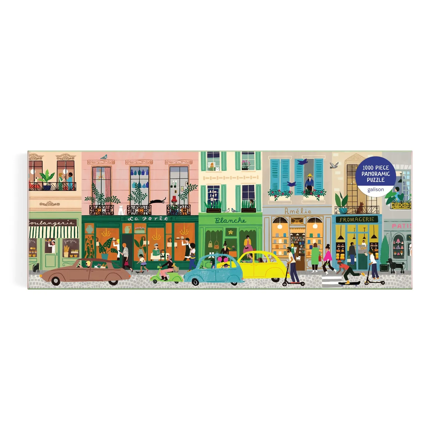 Galison Parisian Life puslespil 1000 brikker panorama Paris