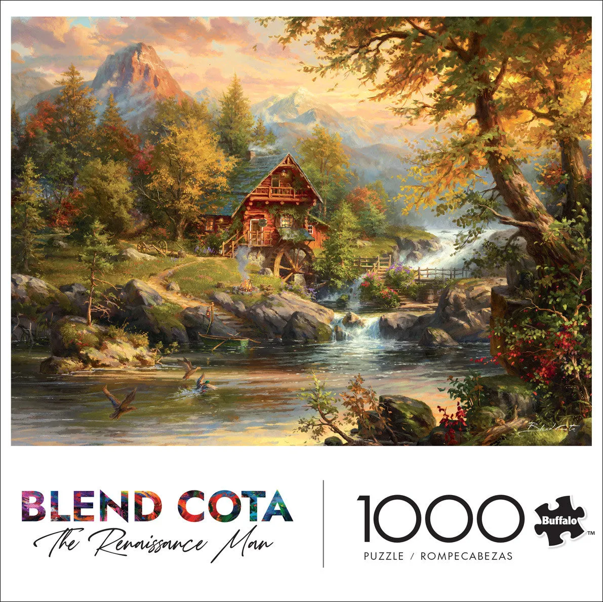Buffalo Games Summer Cabin puslespil 1000 brikker Blend Cota