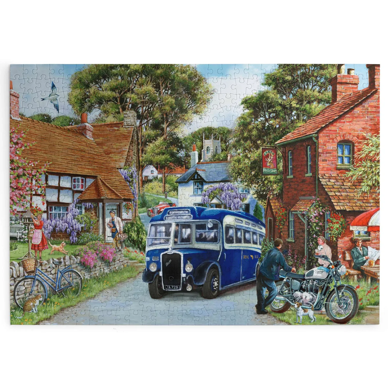 House of Puzzles Tight Corner puslespil 500 brikker illustration