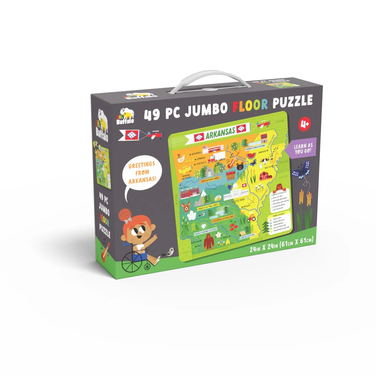 Buffalo Games Little Buffalo Arkansas puslespil 49 brikker 4+