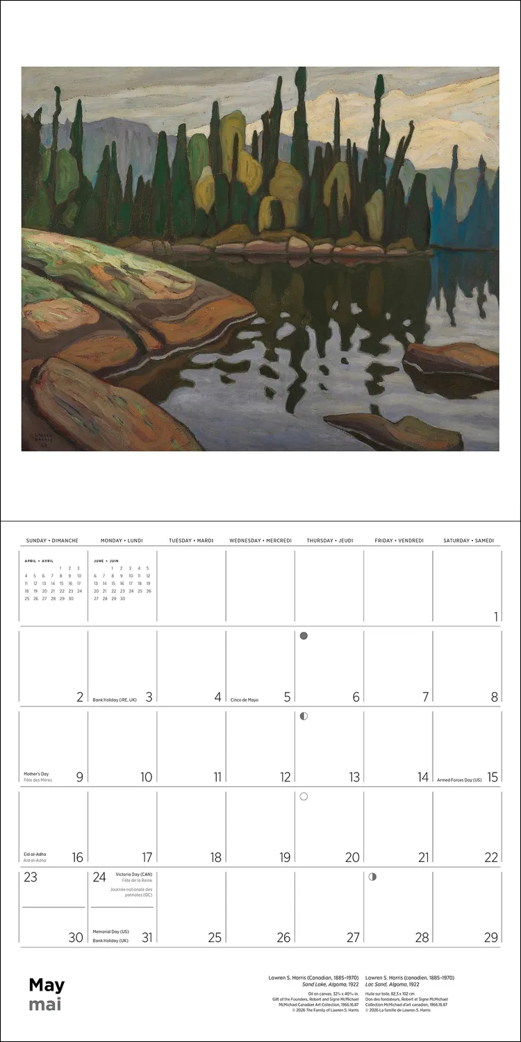 Pomegranate The Group of Seven 2027 vægkalender landskab