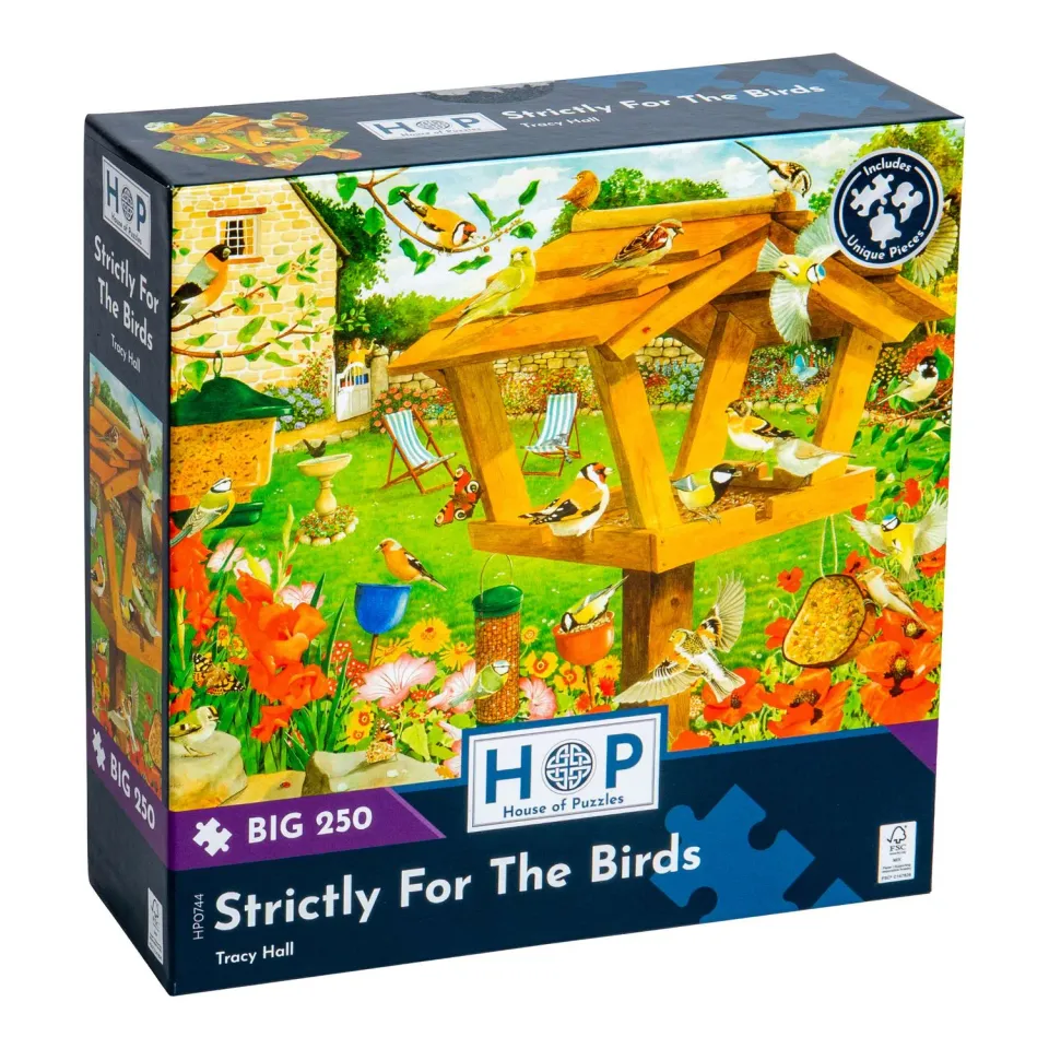 House of Puzzles Strictly Birds BIG 250 puslespil havefugle