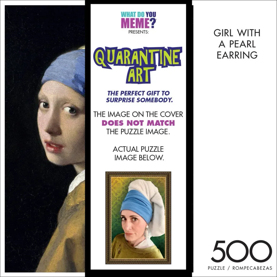 Buffalo Games Prank Puzzles Girl With Pearl Earring puslespil 500 brikker