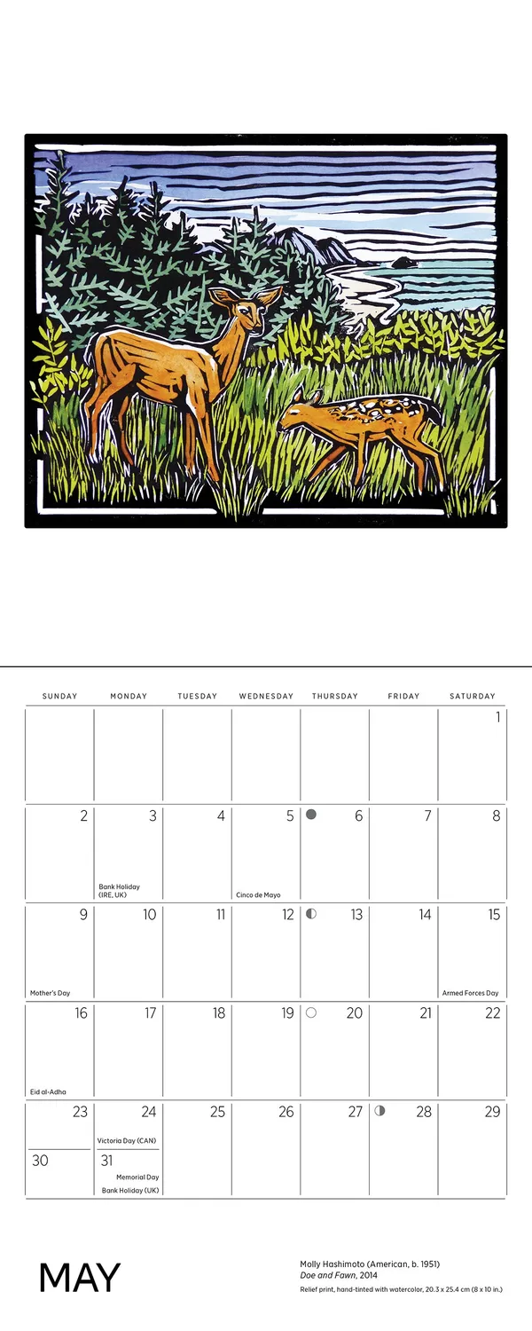 Pomegranate Molly Hashimoto Wildlife 2027 minivægkalender dyr