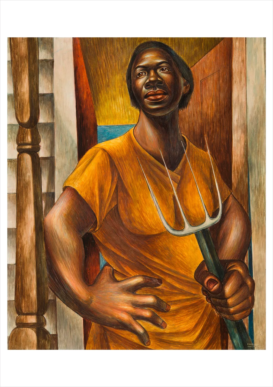 Pomegranate Charles White Strong Women kortæske 20 brevkort sort kunst