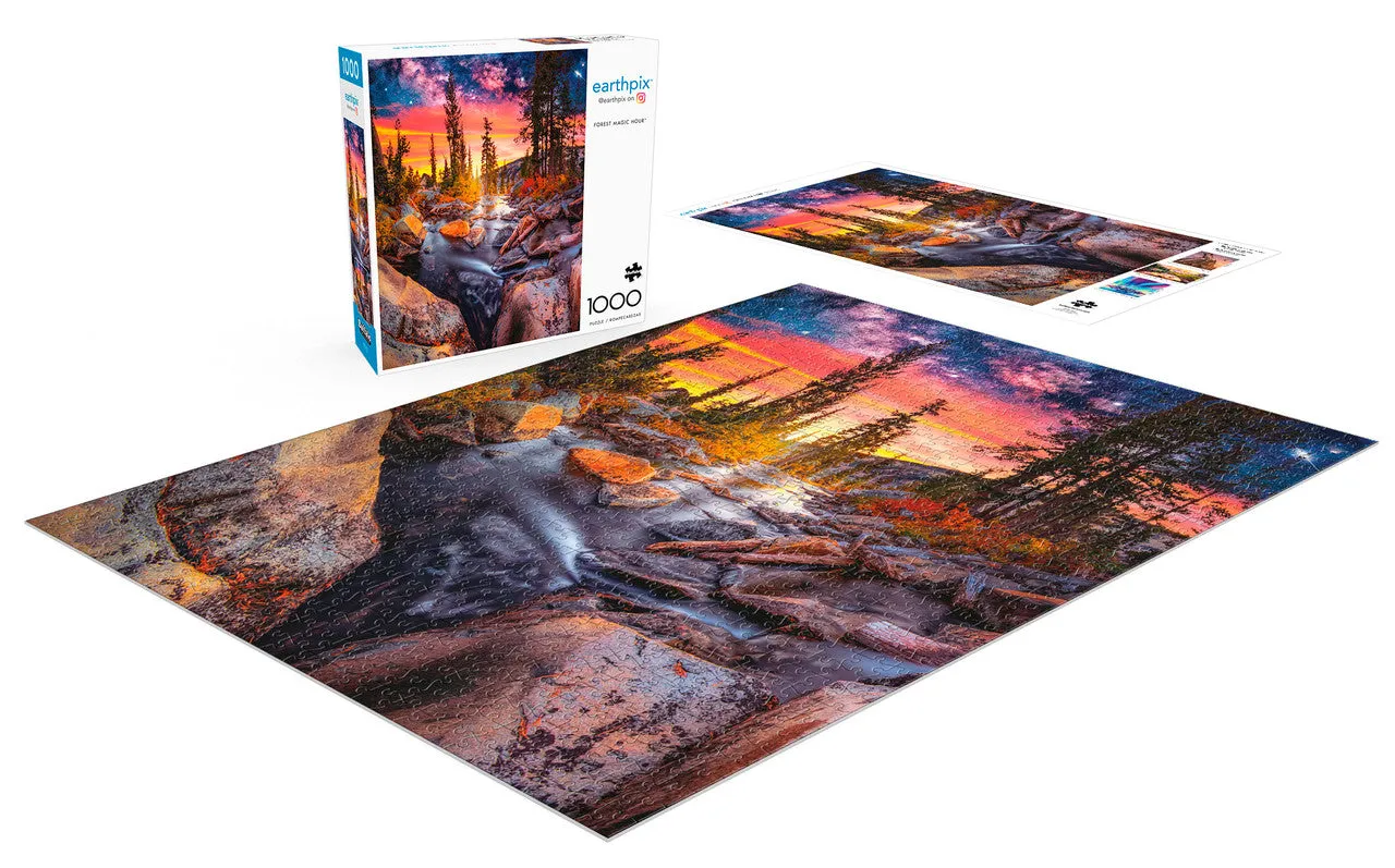 Buffalo Games Photography Forest Magic Hour puslespil 1000 skov