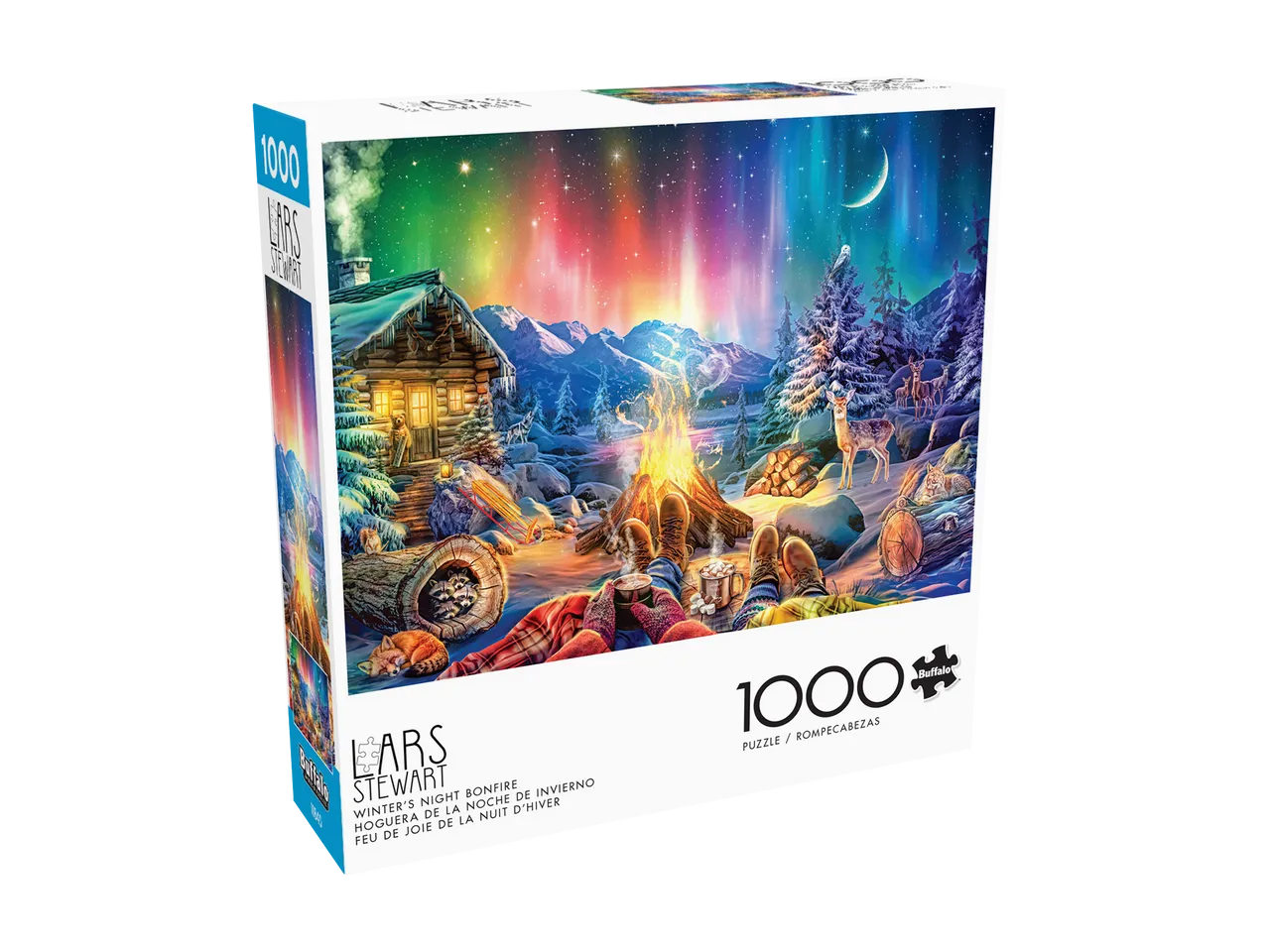 Buffalo Games Winter's Night Bonfire puslespil 1000 brikker