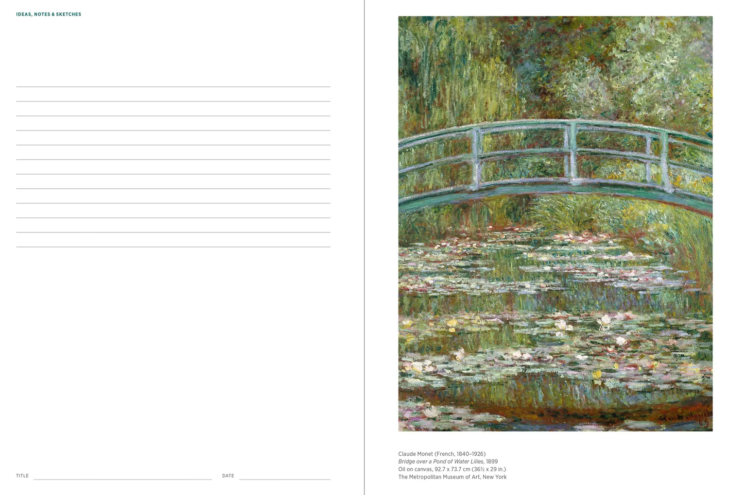 Pomegranate French Impressionists planner udateret kunst