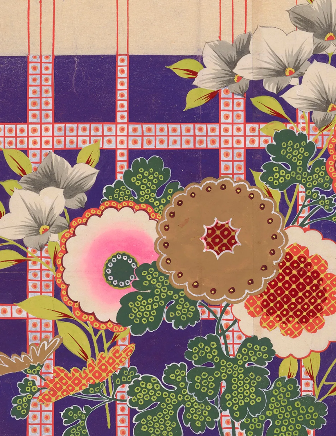 Pomegranate Japanese Decorative Designs brevkort i æske