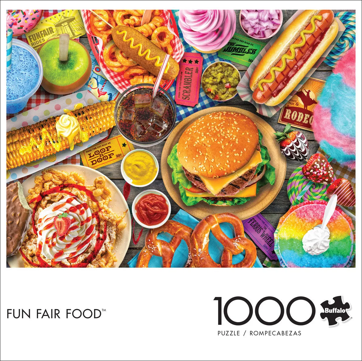 Buffalo Games Lars Stewart Fun Fair Food puslespil 1000 brikker mad