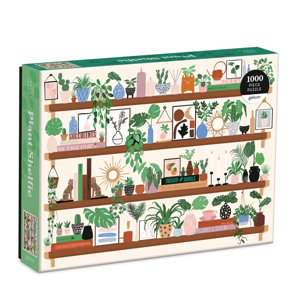 Good Puzzle Co. Plant Shelfie puslespil 1000 brikker planter