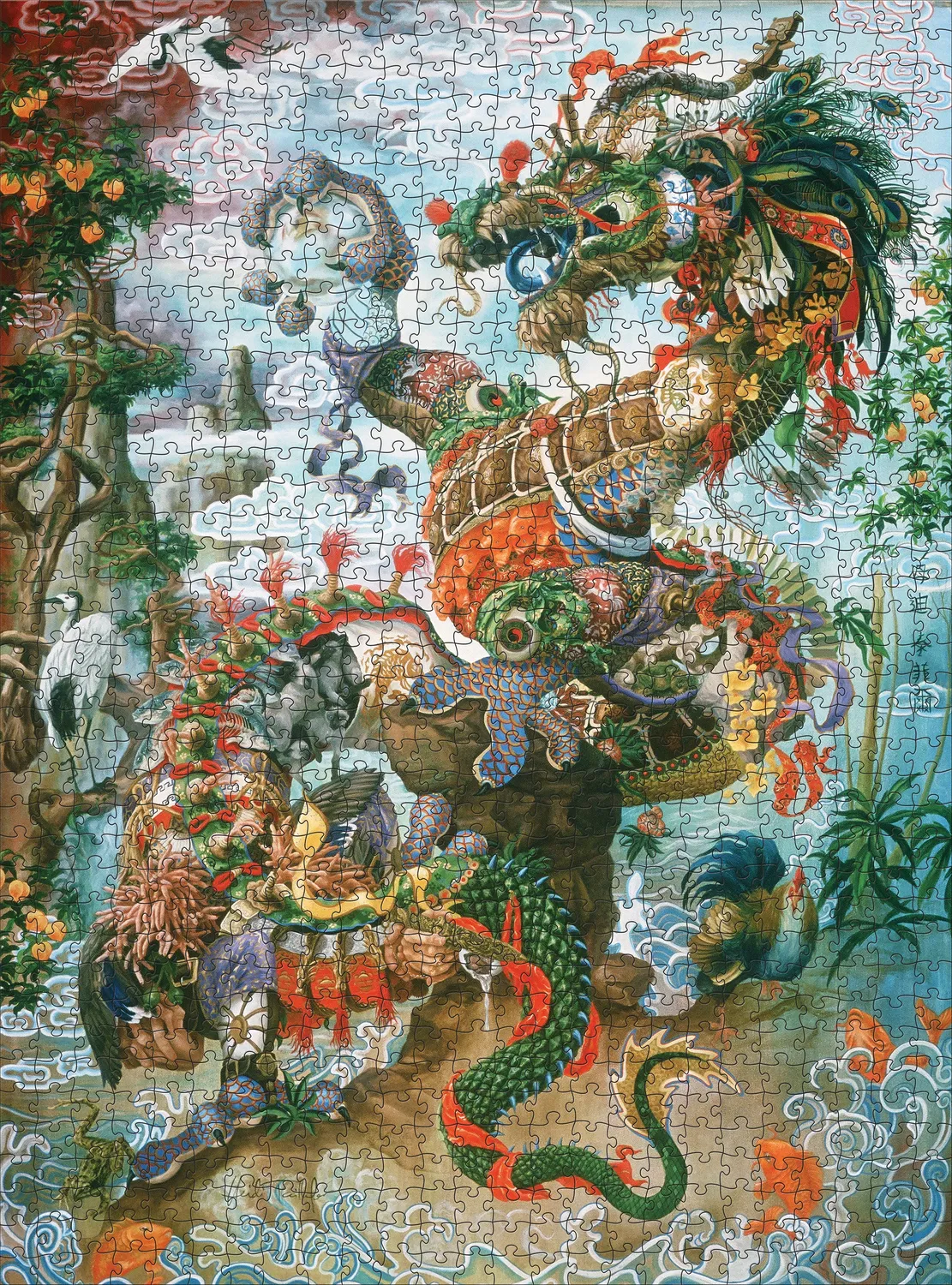 Pomegranate Heidi Taillefer Dragon of the Yangtze puslespil 1000 brikker