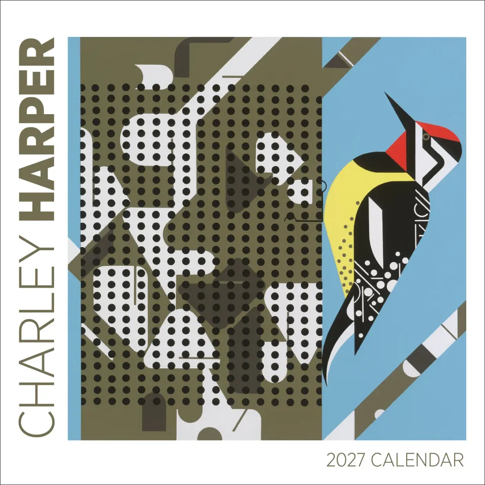 Pomegranate Charley Harper 2027 vægkalender fugle