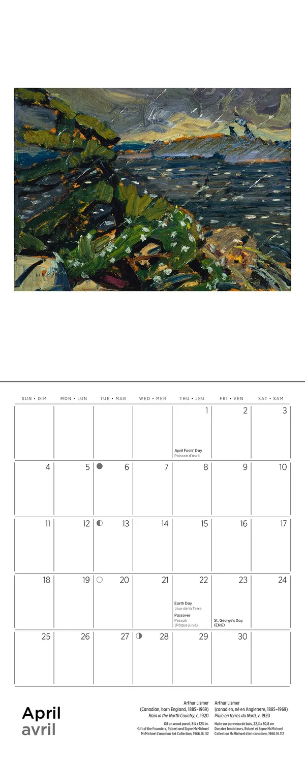 Pomegranate Group of Seven 2027 minikalender canadisk kunst