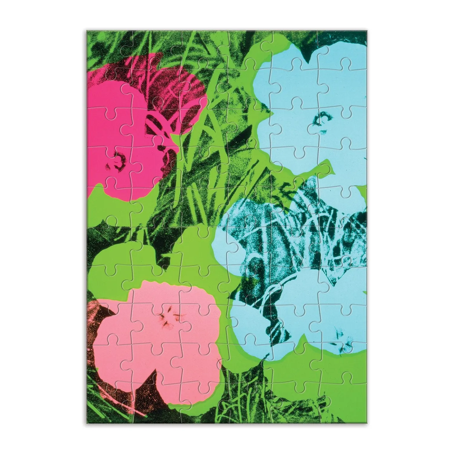 Galison Andy Warhol Flowers puslespil kort 60 brikker