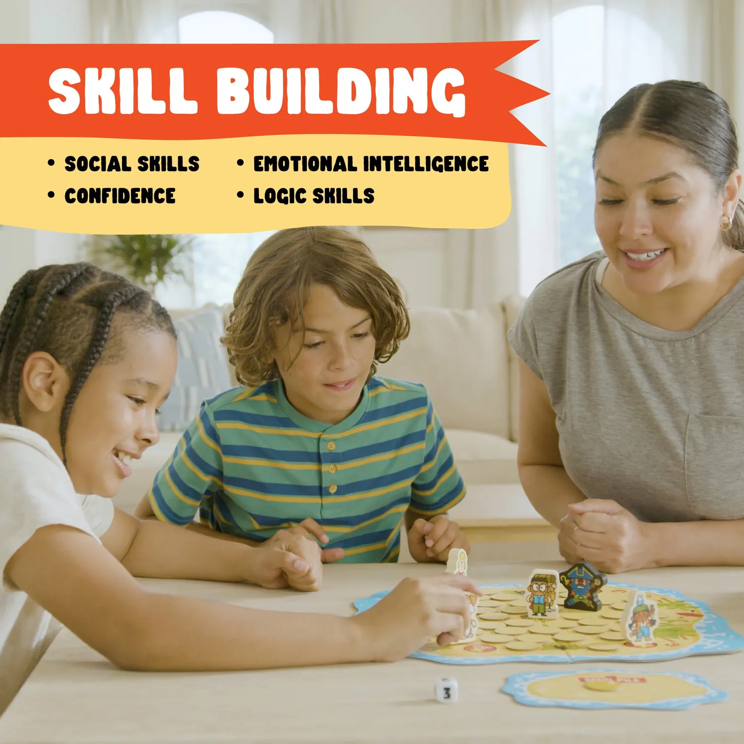 Buffalo Games Treasure Hunt brætspil familiespil 6 år