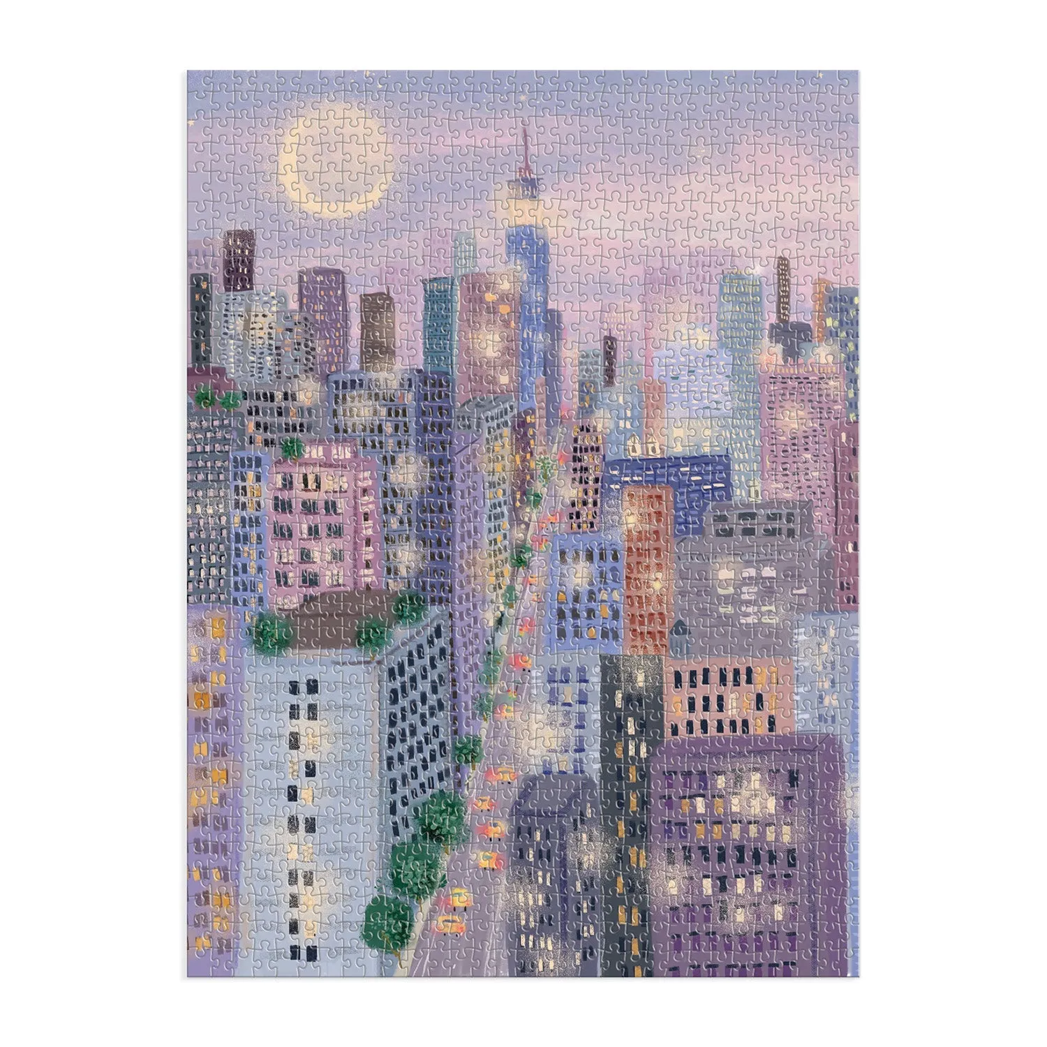 Galison City Lights puslespil 1000 brikker bynat