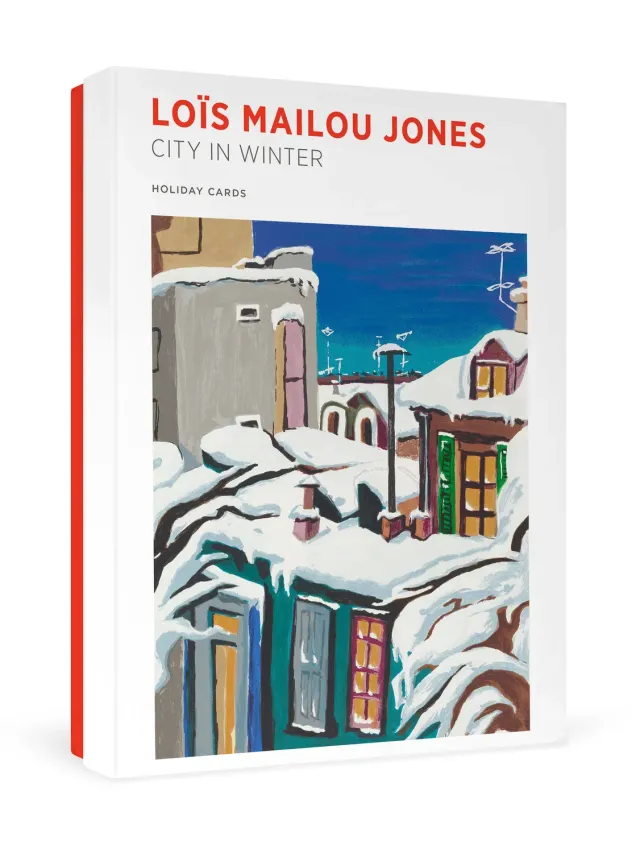 Pomegranate Loïs Mailou Jones City in Winter julekort sne