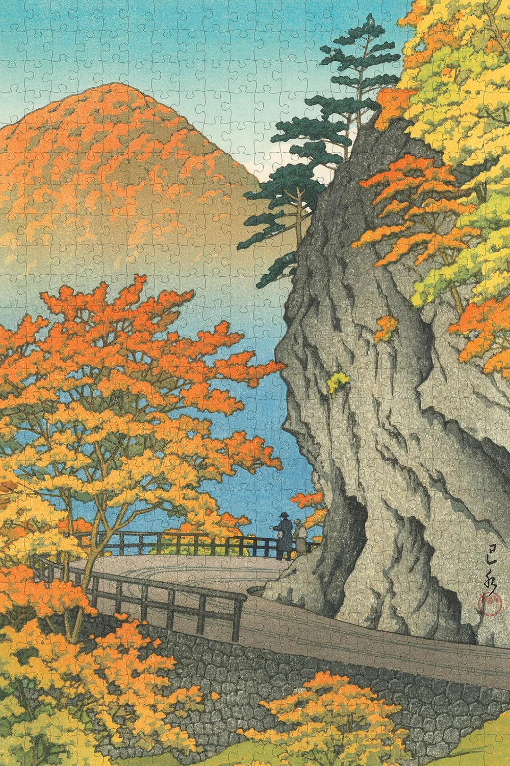 Pomegranate Hasui Autumn at Saruiwa puslespil 500 brikker