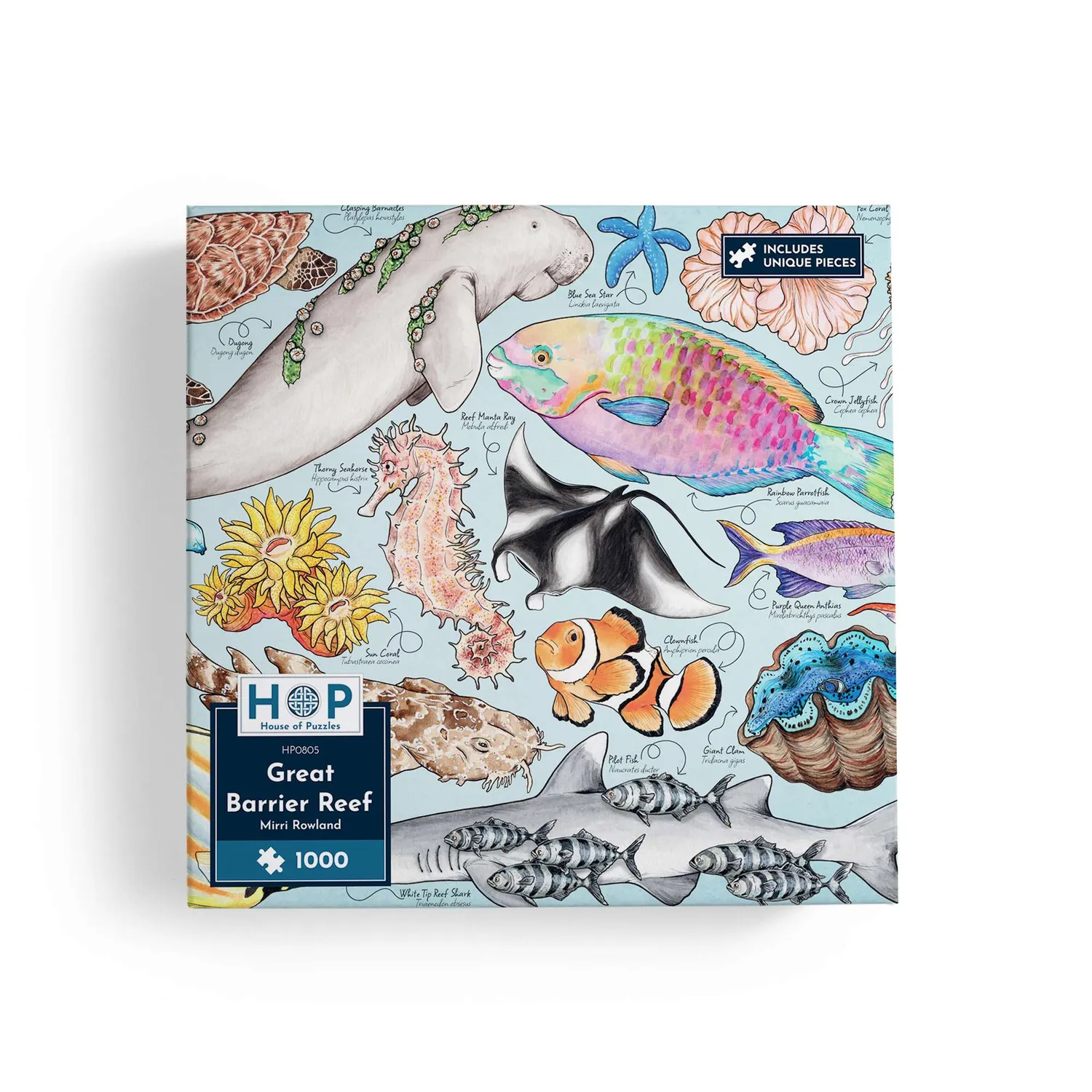 House of Puzzles Great Barrier Reef puslespil 1000 brikker hav