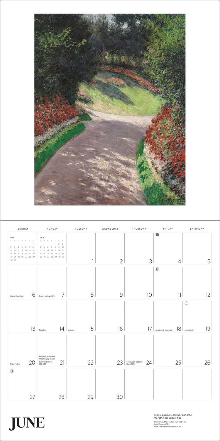 Pomegranate Gardens of the Impressionists vægkalender 2027