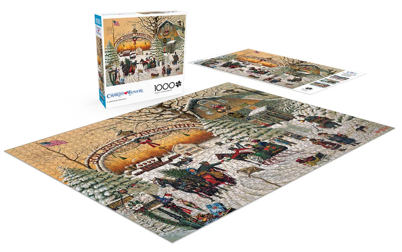 Buffalo Games Charles Wysocki A Christmas Greeting julepuslespil 1000