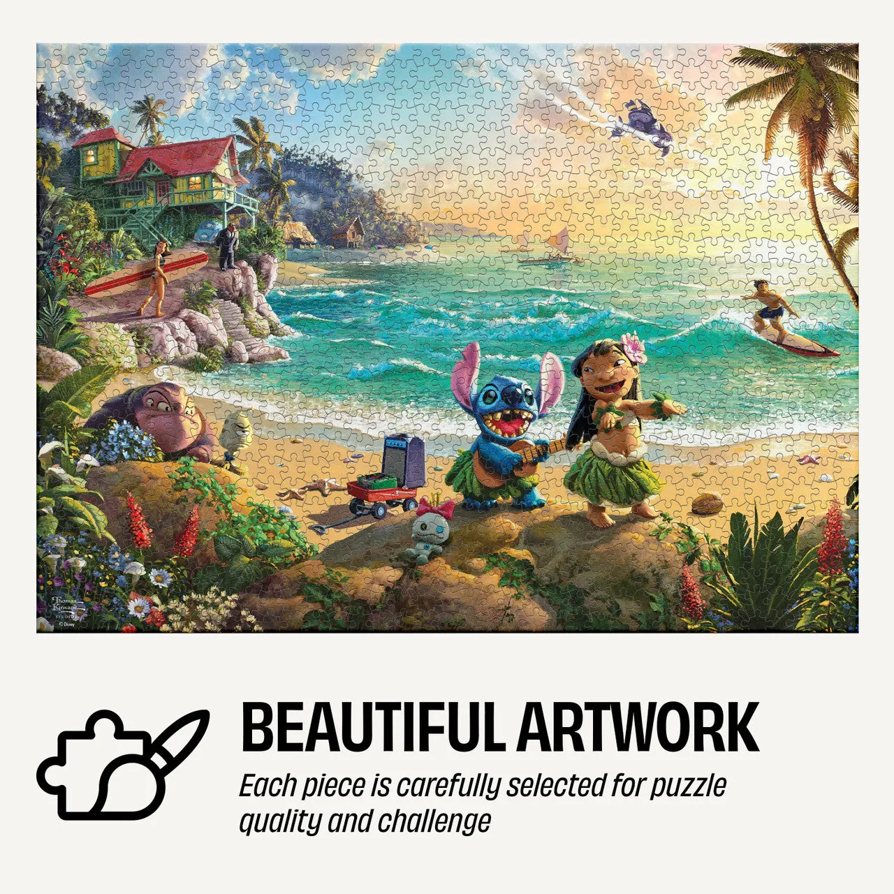 Ceaco Lilo Stitch Tin puslespil 1000 brikker strand