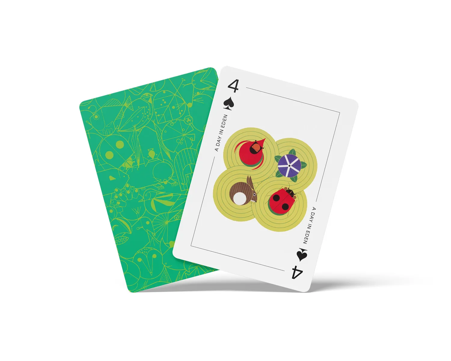 Pomegranate Charley Harper spillekort med dyr og planter