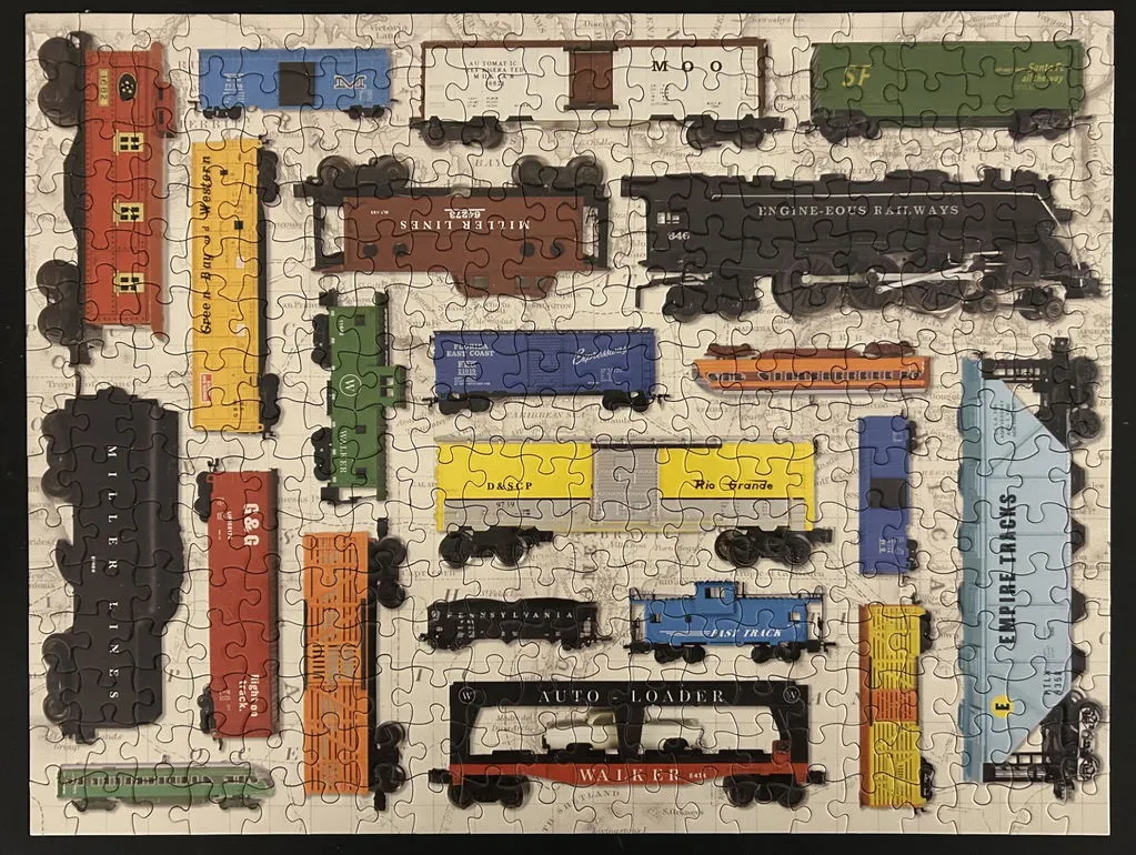 Good Puzzle Co. Vintage Toy Trains puslespil 300 brikker