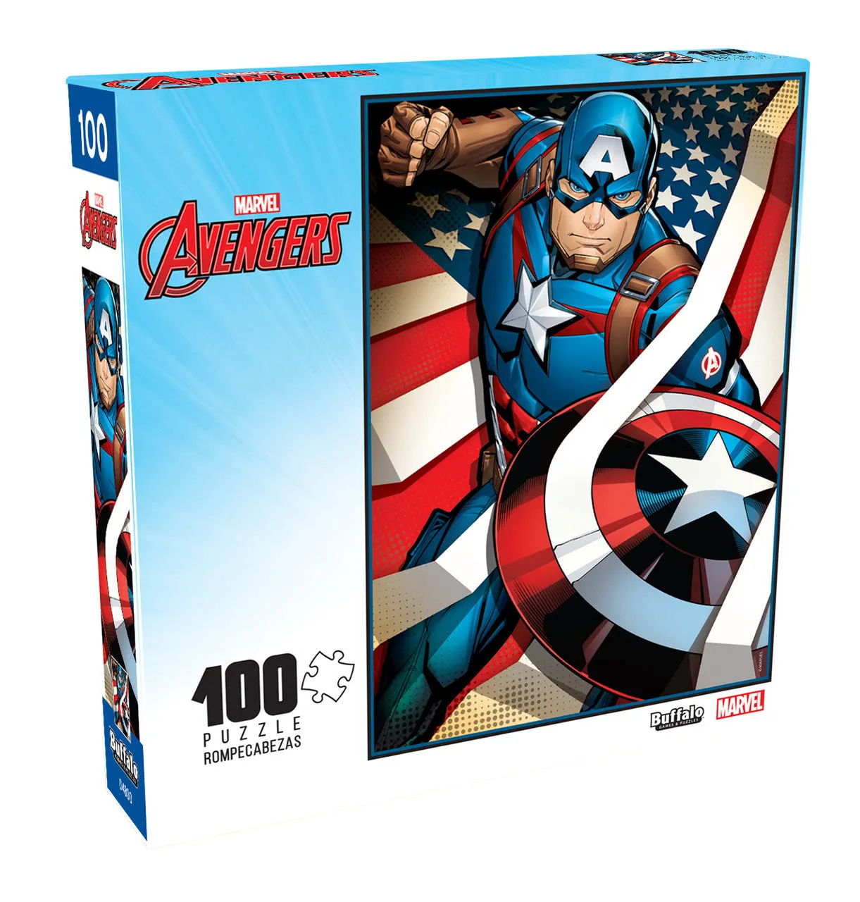 Buffalo Games Marvel Captain America puslespil 100 brikker