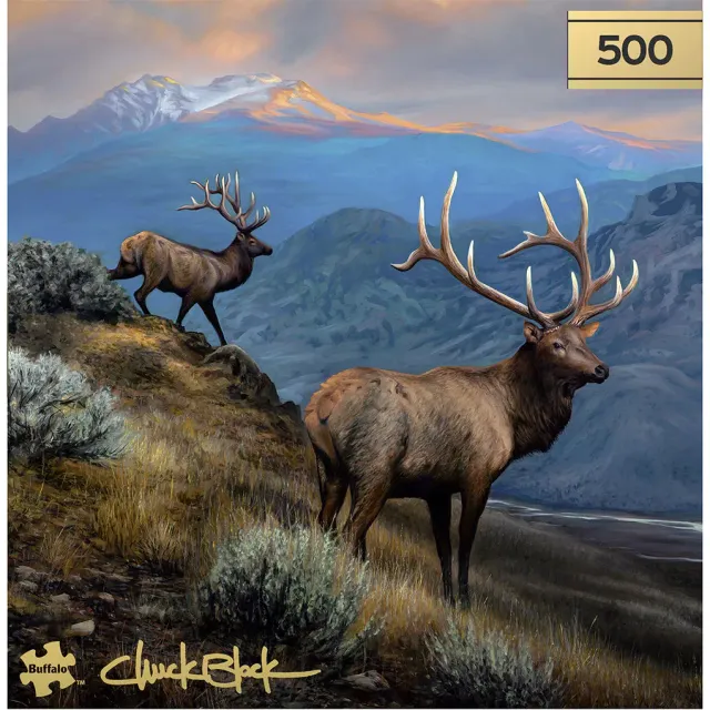Buffalo Games Gold A Serene Stillness puslespil 500 brikker elge