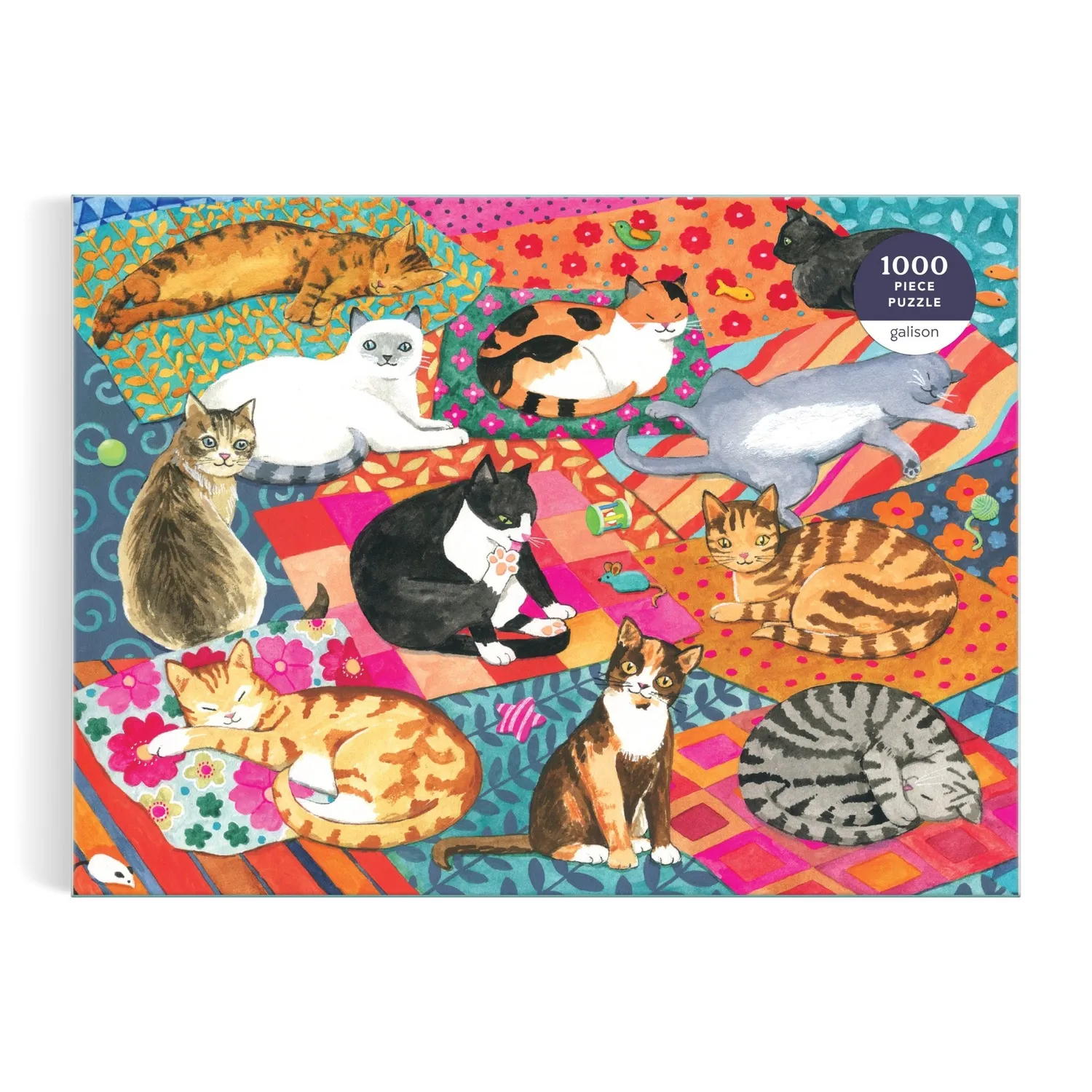 Good Puzzle Co. Lounging Cats puslespil 1000 brikker