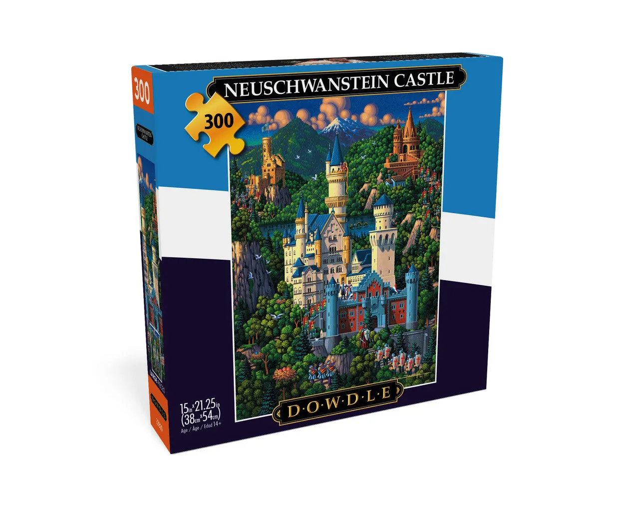 Buffalo Games Eric Dowdle Neuschwanstein Castle puslespil 300 brikker