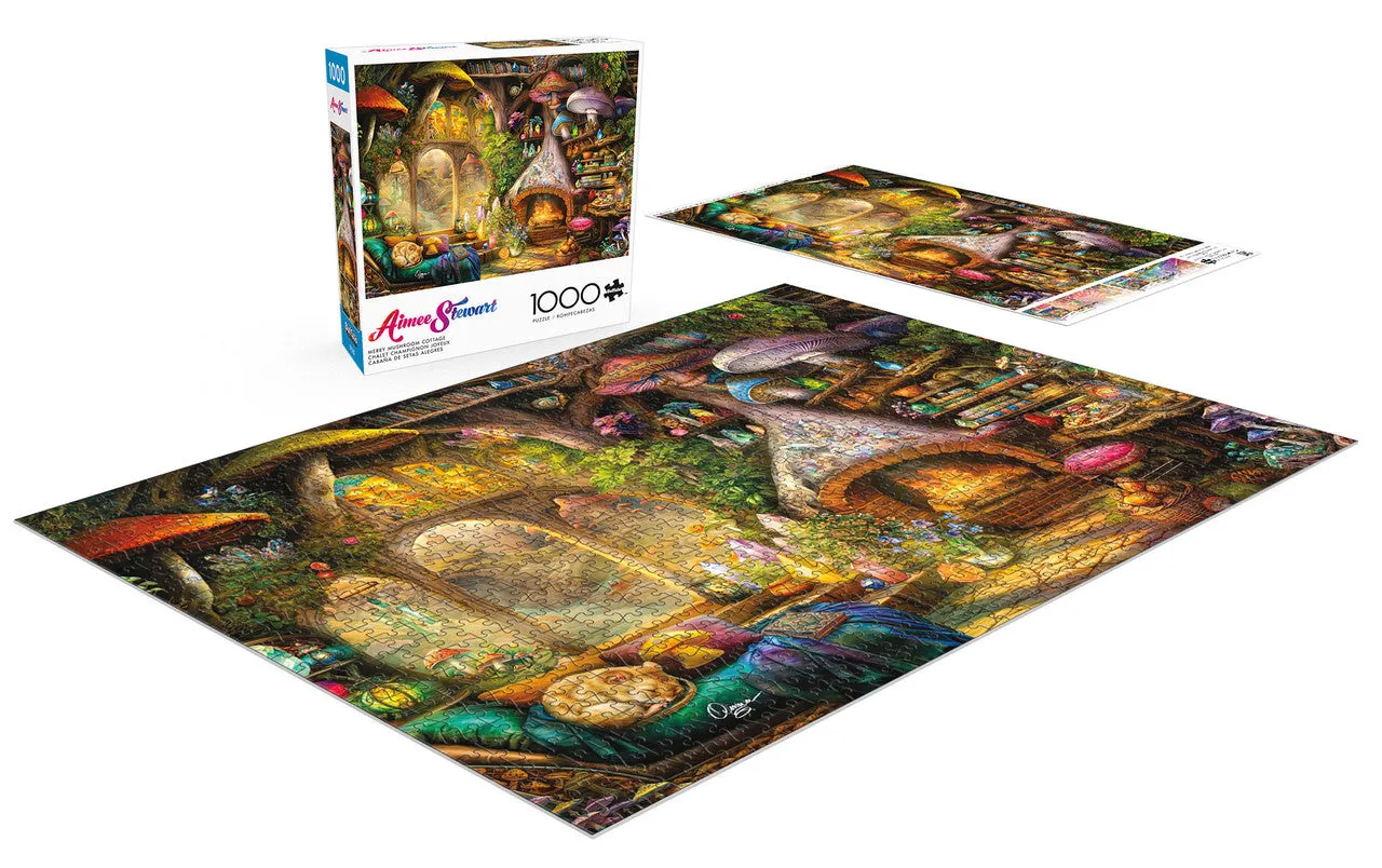 Buffalo Games Aimee Stewart Merry Mushroom puslespil 1000 brikker