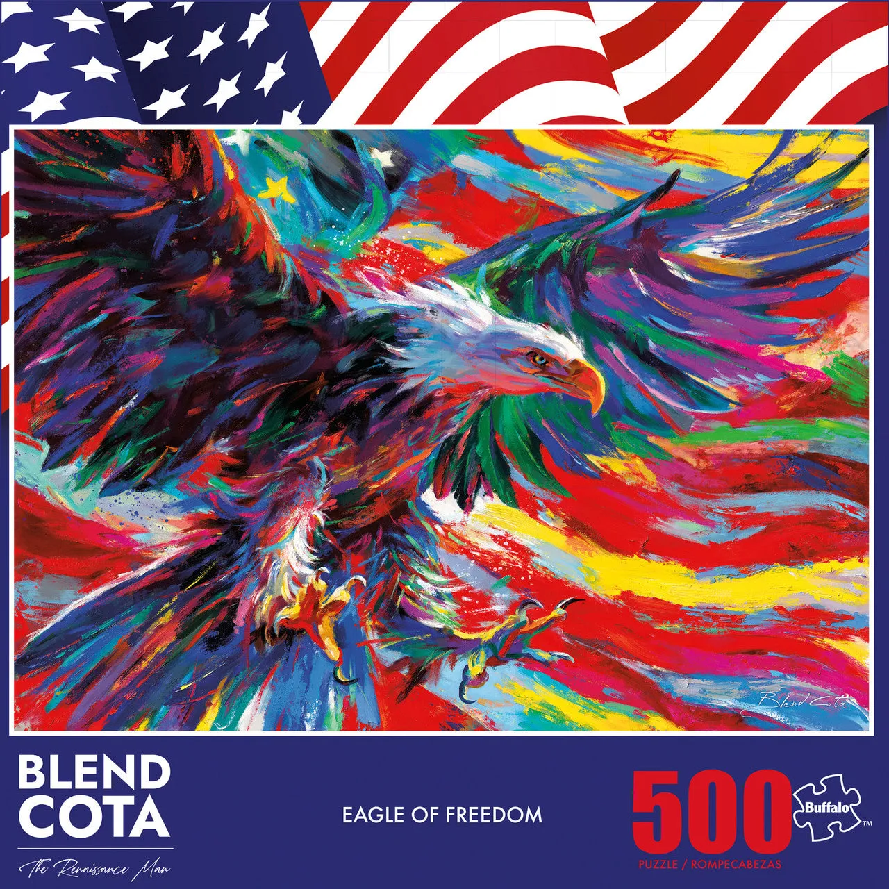 Buffalo Games Americana Eagle of Freedom puslespil 500 ørn