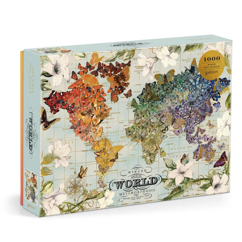 Good Puzzle Co. Wendy Gold Winged Metamorphosis puslespil 1000 brikker folie