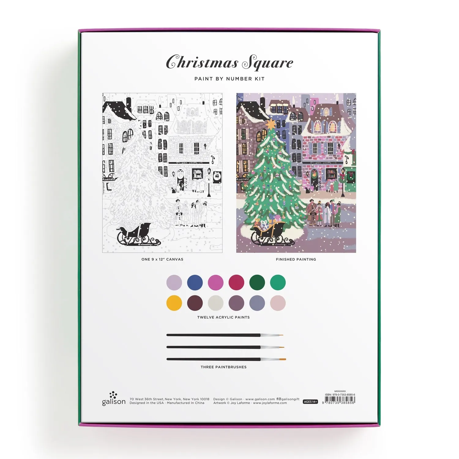 Good Puzzle Co. Joy Laforme Christmas mal-sæt 23x30 cm jul